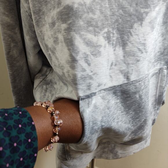 Nike Hoodie Men Unisex Small Dri-FIT Pullover Sweatshirt Kangaroo Pocket Tie Dye - Picture 7 of 17